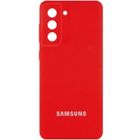 Чехол Silicone Cover Full Camera (AA) для Samsung Galaxy S21 Червоний (29289)