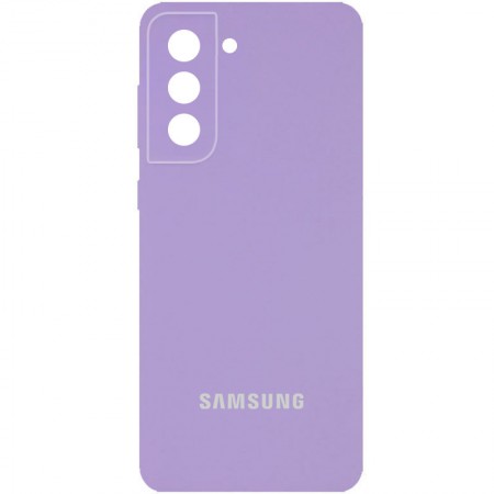 Чехол Silicone Cover Full Camera (AA) для Samsung Galaxy S21 Бузковий (29291)