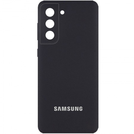 Чехол Silicone Cover Full Camera (AA) для Samsung Galaxy S21 Черный (29293)