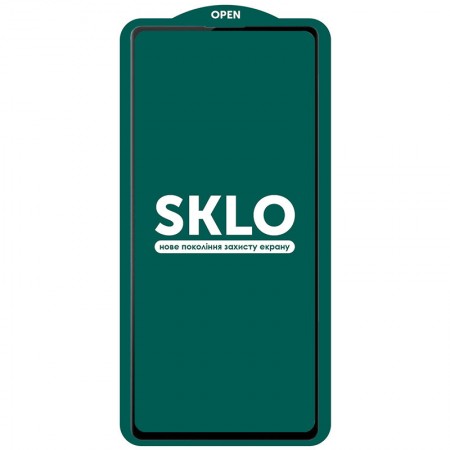 Защитное стекло SKLO 5D (full glue) (тех.пак) для Samsung Galaxy S21 FE Черный (29481)