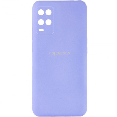 Чехол Silicone Cover My Color Full Camera (A) для Oppo A54 4G Сиреневый (28524)