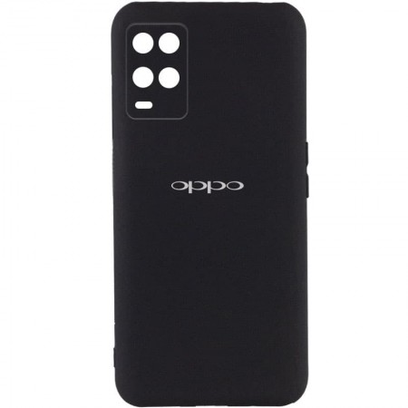 Чехол Silicone Cover My Color Full Camera (A) для Oppo A54 4G Черный (28525)