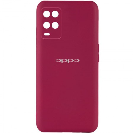 Чехол Silicone Cover My Color Full Camera (A) для Oppo A54 4G Красный (28519)