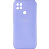 Чехол Silicone Cover My Color Full Camera (A) для Oppo A15s / A15 Сиреневый (28517)