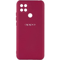 Чехол Silicone Cover My Color Full Camera (A) для Oppo A15s / A15 Красный (28513)