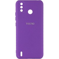 Чехол Silicone Cover My Color Full Camera (A) для TECNO Spark 6 Go Фіолетовий (28537)