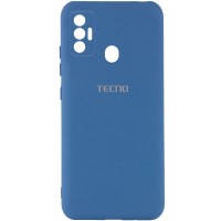 Чехол Silicone Cover My Color Full Camera (A) для TECNO Spark 7 Синій (28543)