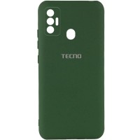 Чехол Silicone Cover My Color Full Camera (A) для TECNO Spark 7 Зелений (28540)
