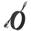 Дата кабель Hoco U100 ''Orbit'' Type-C to Type-C 100W (1.5m) Чорний (28821)