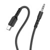 Аудіо кабель Aux Hoco UPA17 (AUX 3.5 to Type-C) (1m) Чорний (33045)