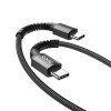 Дата кабель Hoco X71 ''Especial'' Type-C to Type-C 60W (1m) Черный (33046)