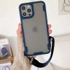 Чехол TPU+PC TRAVEL Carbon для Apple iPhone 12 Pro (6.1'') Синий (28690)