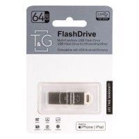 Флеш-драйв T&G 008 Metal series USB 3.0 - Lightning 64GB Серебристый (43061)