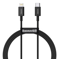 Дата кабель Baseus Superior Series Fast Charging Type-C to Lightning PD 20W (1m) (CATLYS-A) Черный (29513)