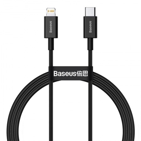 Дата кабель Baseus Superior Series Fast Charging Type-C to Lightning PD 20W (2m) (CATLYS-C) Чорний (29515)