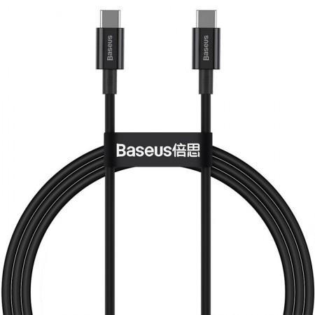 Дата кабель Baseus Superior Series Fast Charging Type-C to Type-C PD 100W (1m) (CATYS-B) Чорний (38259)