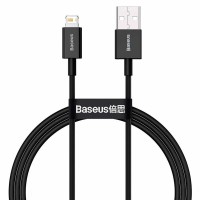 Дата кабель Baseus Superior Series Fast Charging Lightning Cable 2.4A (1m) (CALYS-A) Чорний (38260)