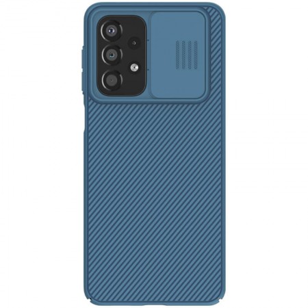 Карбоновая накладка Nillkin Camshield (шторка на камеру) для Samsung Galaxy A33 5G Синій (31480)