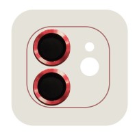 Защитное стекло Metal Classic на камеру (в упак.) для Apple iPhone 12 / 12 mini / 11 Червоний (31995)