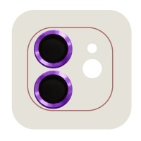Захисне скло Metal Classic на камеру (в упак.) для Apple iPhone 12 / 12 mini / 11 Фіолетовий (33930)