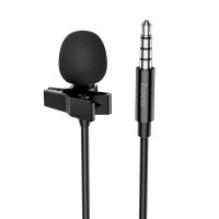 Микрофон петличный Hoco L14 3,5mm Чорний (36787)