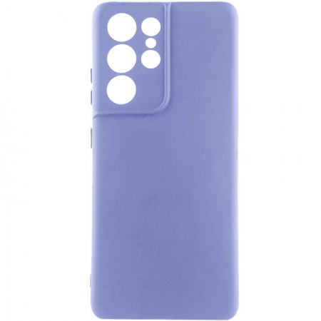 Чохол Silicone Cover Lakshmi Full Camera (A) для Samsung Galaxy S21 Ultra Сиреневый (39901)