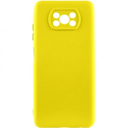 Чохол Silicone Cover Lakshmi Full Camera (A) для Xiaomi Poco X3 NFC / Poco X3 Pro Жовтий (43688)