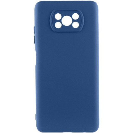 Чохол Silicone Cover Lakshmi Full Camera (A) для Xiaomi Poco X3 NFC / Poco X3 Pro Синий (43691)