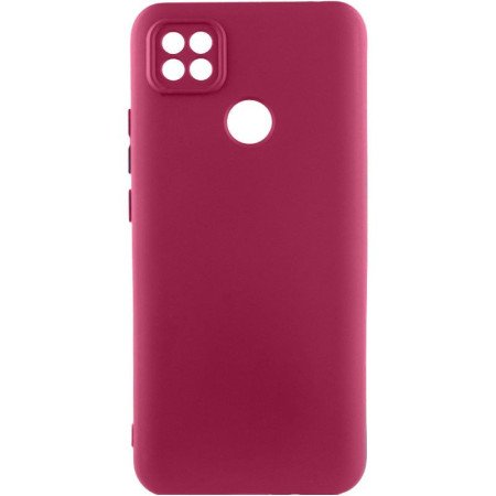 Чохол Silicone Cover Lakshmi Full Camera (A) для Oppo A15s / A15 Бордовий (41288)