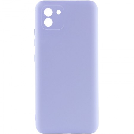 Чехол Silicone Cover Lakshmi Full Camera (A) для Samsung Galaxy A03 Сиреневый (30310)