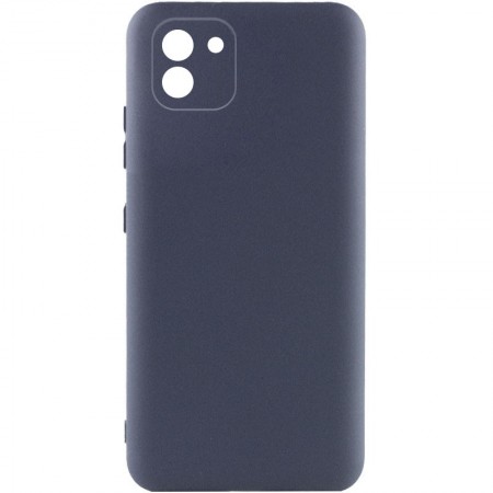 Чехол Silicone Cover Lakshmi Full Camera (A) для Samsung Galaxy A03 Синий (30309)