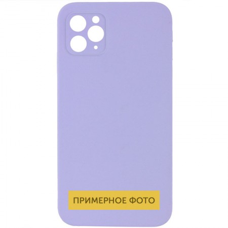 Чехол Silicone Case Lakshmi Square Full Camera для Apple iPhone 7 / 8 / SE (2020) (4.7'') Бузковий (30377)