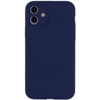 Чехол Silicone Case Lakshmi Square Full Camera для Apple iPhone 12 (6.1'') Синій (30442)