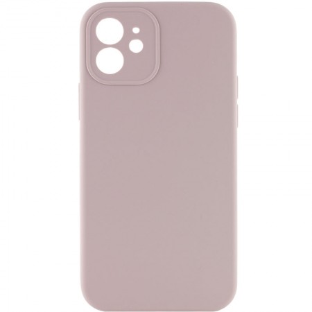 Чехол Silicone Case Lakshmi Square Full Camera для Apple iPhone 12 (6.1'') Серый (30644)
