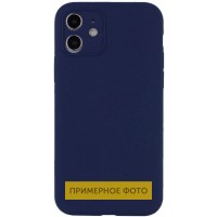 Чехол Silicone Case Lakshmi Square Full Camera для Apple iPhone 12 Pro (6.1'') Синій (30447)