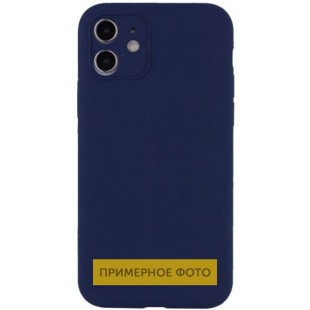 Чехол Silicone Case Lakshmi Square Full Camera для Apple iPhone 12 Pro (6.1'') Синий (30447)