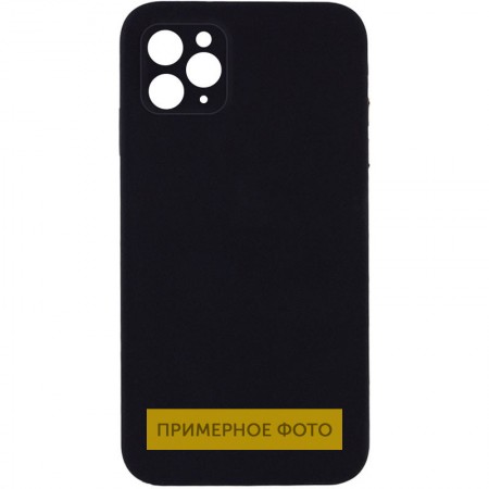 Чехол Silicone Case Lakshmi Square Full Camera для Apple iPhone 12 Pro (6.1'') Черный (30449)