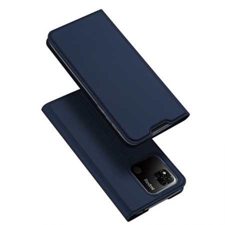 Чехол-книжка Dux Ducis с карманом для визиток для Xiaomi Redmi 10C Синий (31572)