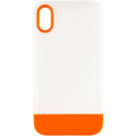 Чехол TPU+PC Bichromatic для Apple iPhone X / XS (5.8'') Оранжевый (30787)