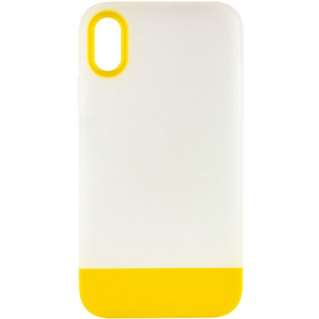 Чехол TPU+PC Bichromatic для Apple iPhone X / XS (5.8'') Жовтий (30788)