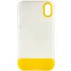 Чехол TPU+PC Bichromatic для Apple iPhone X / XS (5.8'') Желтый (30788)