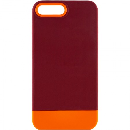 Чехол TPU+PC Bichromatic для Apple iPhone 7 plus / 8 plus (5.5'') Оранжевый (30777)