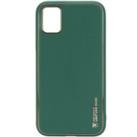 Кожаный чехол Xshield для Samsung Galaxy A33 5G Зелёный (30827)