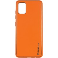 Кожаный чехол Xshield для Xiaomi Redmi Note 11 (Global) / Note 11S Оранжевый (30852)