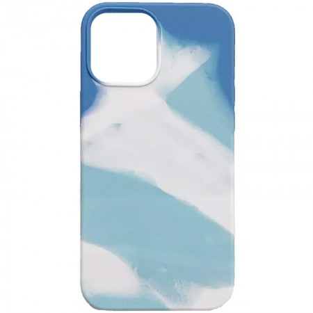 Чехол Silicone case full Aquarelle для Apple iPhone 11 (6.1'') Бірюзовий (30971)