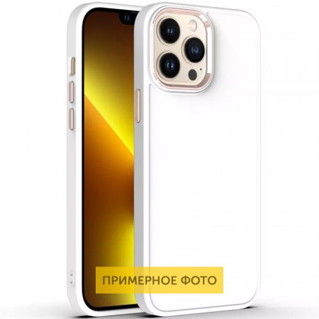 TPU чехол Bonbon Metal Style для Apple iPhone 11 (6.1'') Белый (31142)