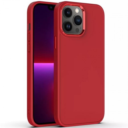 TPU чехол Bonbon Metal Style для Apple iPhone 13 Pro Max (6.7'') Красный (31223)
