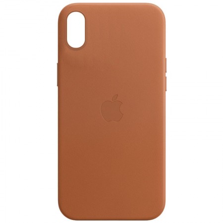 Кожаный чехол Leather Case (AA) для Apple iPhone XR (6.1'') Бежевый (31675)
