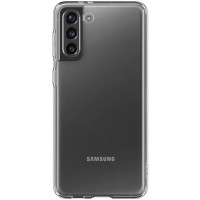 TPU чехол Epic Transparent 1,5mm Full Camera для Samsung Galaxy S21+ Белый (31346)
