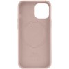 Кожаный чехол Leather Case (AA) with MagSafe для Apple iPhone 13 (6.1'') Рожевий (31811)